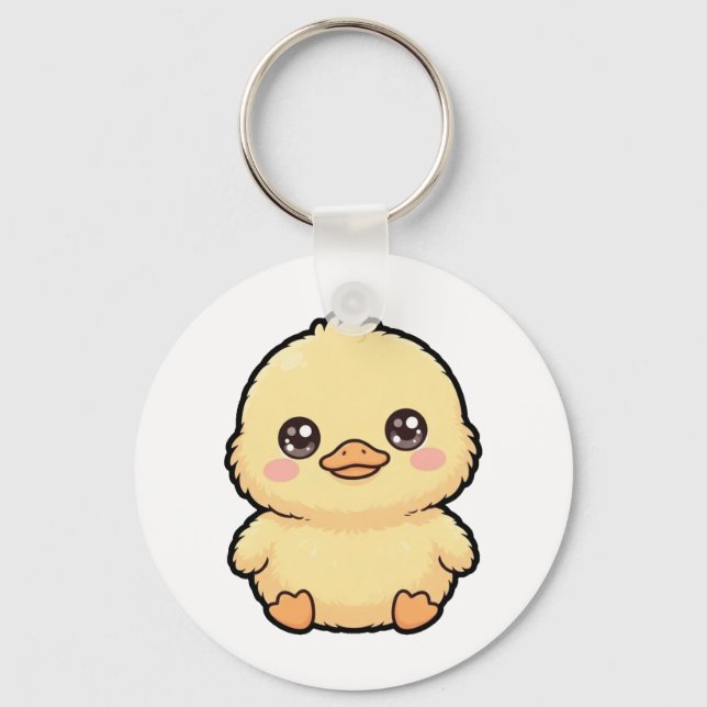Porte-clés Caneton Bébé Canard Mignon (Recto)