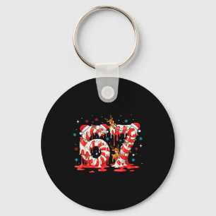 Porte-clés Canne de Noël 67 Mème Six Sept Drôles Garçons