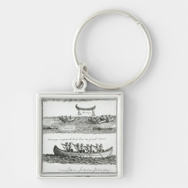 Porte-clés Canoë de l'Iroquois (Devant)