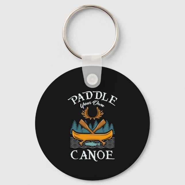 Porte-clés Canoë - Pagayer votre propre canoé (Recto)