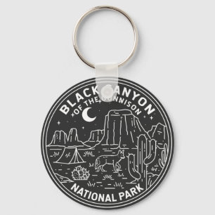 Porte-clés Canyon Noir Du Parc National De Gunnison