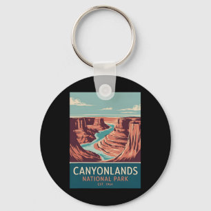 Porte-clés Canyonlands National Park Camping randonnée vintag