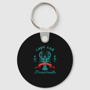 Porte-clés Cape Cod Ma Pêche au homard Vintage Machusetts Sou