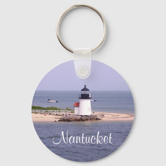 Porte-clés Cape Cod Nantucket MA Lighthouse Key Chain (Recto)