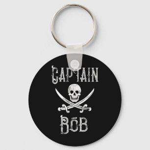 Porte-clés Capitaine Bob - Bateau pirate personnalisé vintage
