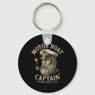 Porte-clés Capitaine de bateau à moteur drôle de bateau ponto
