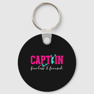 Porte-clés Capitaine de pom-pom girls sans peur et concentré 