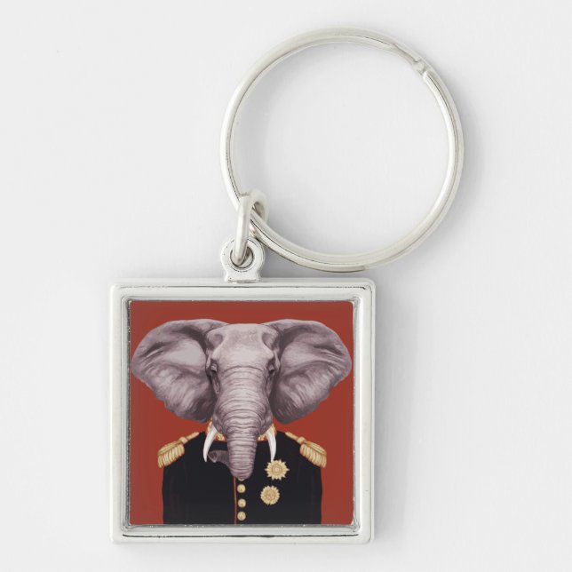 Porte-clés Capitaine Elephant (Devant)