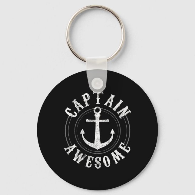 Porte-clés Capitaine Incroyable - Voile Ancre Naissance  (Recto)