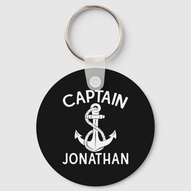 Porte-clés Capitaine Jonathan Bateau Ancre bateau bateau bate (Recto)