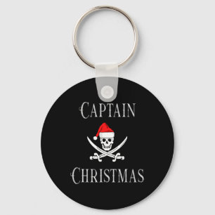 Porte-clés Capitaine Noël Vacances Pirate Crâne Chapeau de Pè