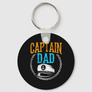 Porte-clés Capitaine Papa Bateau Voilier Yacht Père Papa