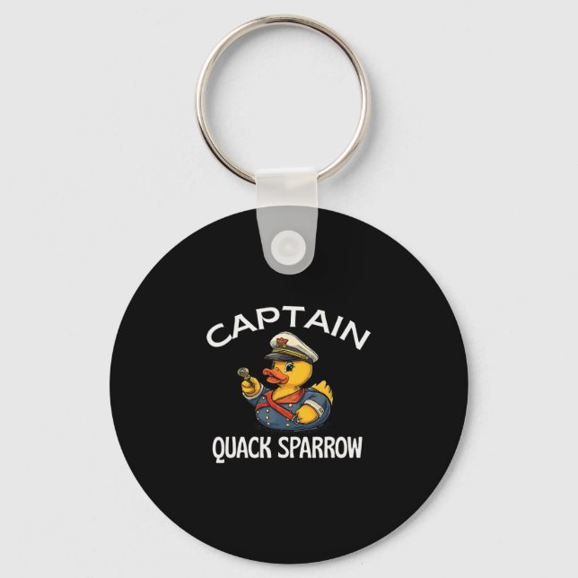 Porte-clés Capitaine Quack Sparrow Croisière Canards Garder C (Recto)