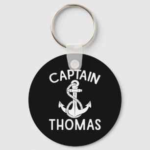 Porte-clés Capitaine Thomas Ancre Yacht Bateau Navire Bateau