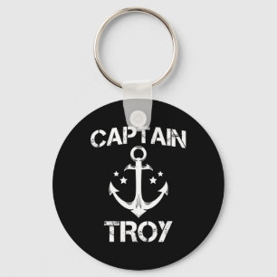 Porte-clés Capitaine Troy Funny Anniversaire Nom personnalisé