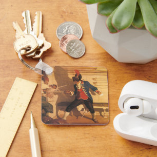Porte-clés Capitaine vintage du pirate, bataille d'épée par N