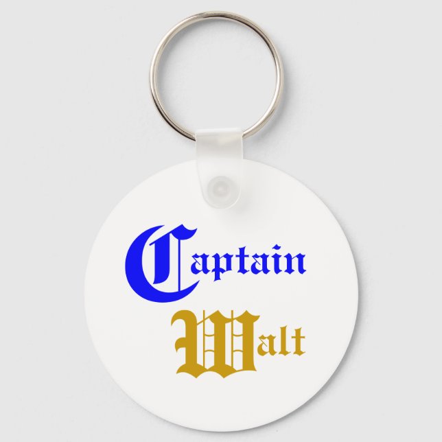 Porte-clés Capitaine Walt - Porte - clé nautique (Recto)