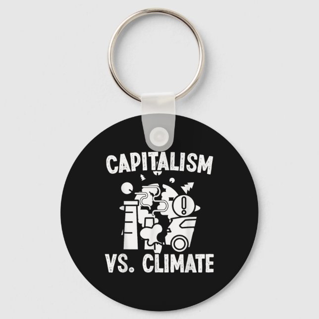 Porte-clés Capitalisme contre Climat Compte de protection de  (Recto)