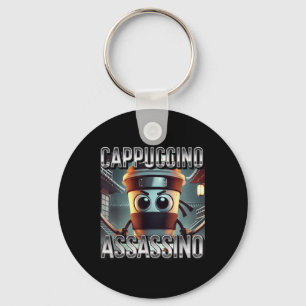 Porte-clés Cappuccino Ino Amateurs de café Italien Brainrot m