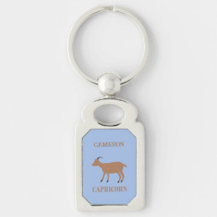 Porte-clés Capricorn Étoile Signal Chèvre Nom personnalisé