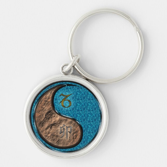 Porte-clés Capricorne et Rabbit d'eau (Devant)