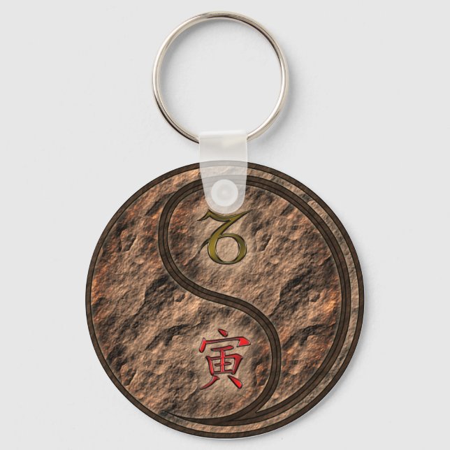 Porte-clés Capricorne et Tigre de la Terre (Recto)