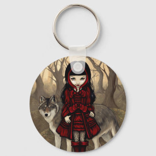 Porte-clés "Capuchon rouge porte - clé en automne"