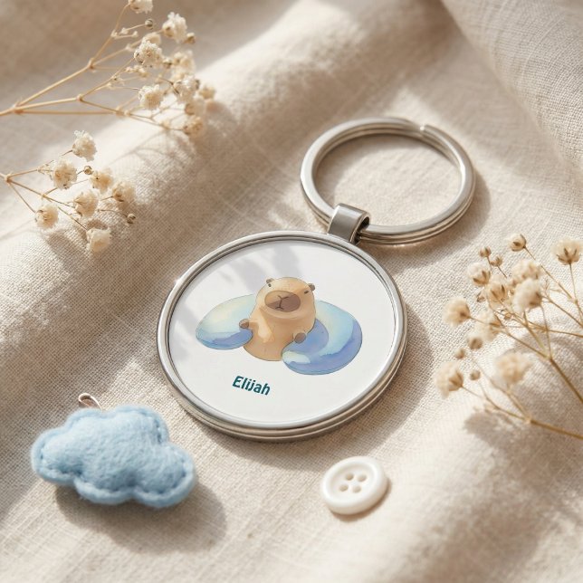 Porte-clés Capybara Keychain – Cute & Calm Design for Kids (Créateur téléchargé)