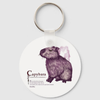Porte-clés capybara - vin