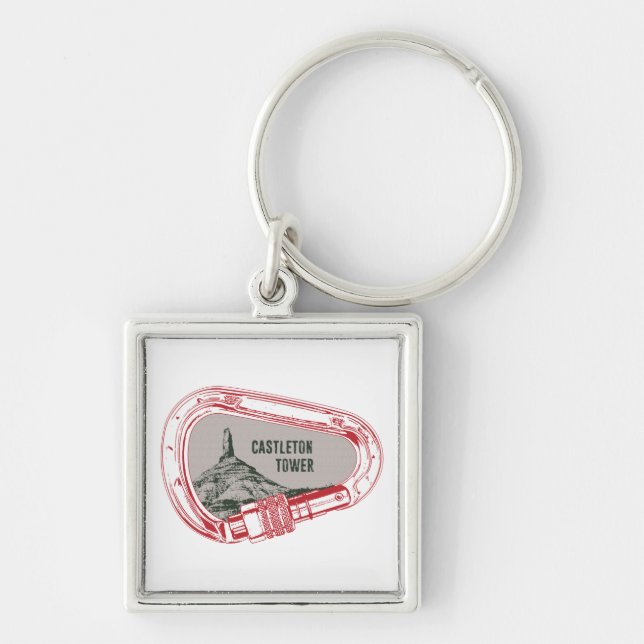 Porte-clés Carabiner Escalade Tour Castleton (Devant)