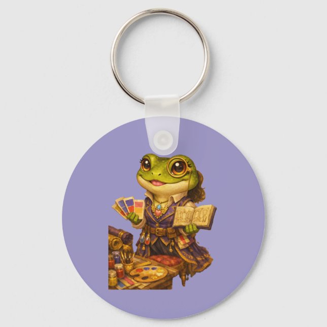 Porte-clés Caractère de grenouille créatrice de royaume (Recto)