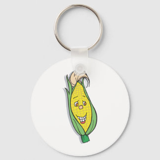 Porte-clés caractère de maïs souriant