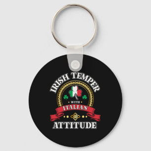 Porte-clés Caractère Irlandais Attitude Italienne Fête St Pat