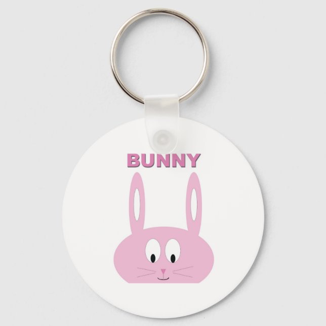 Porte-clés Caractère lapin de Pâques mignon (Recto)
