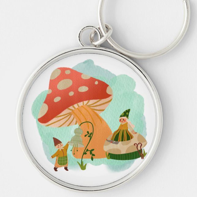 PORTE-CLÉS CARACTÈRES DU MONDE MASHROOM, IMAGINAIRE, (Devant)