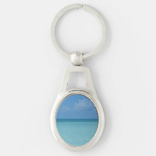 Porte-clés Caraïbes Horizon Tropical Turquoise Bleu