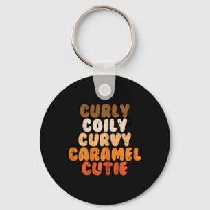 Porte-clés Caramel Courbé Cutie Melanin Goddess Black Pr