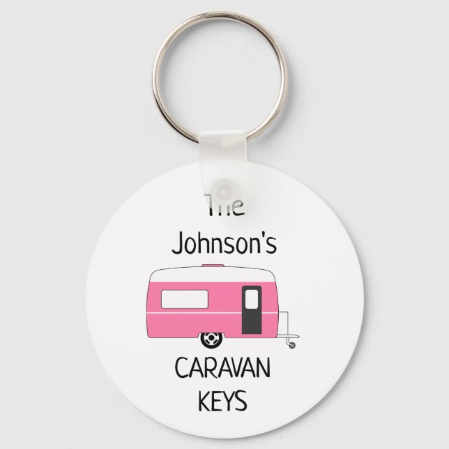 Porte-clés Caravan Keys personnalisées nom Porte - clé (Recto)