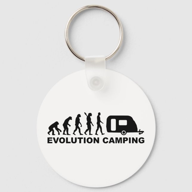 Porte-clés Caravane de camping Evolution (Recto)