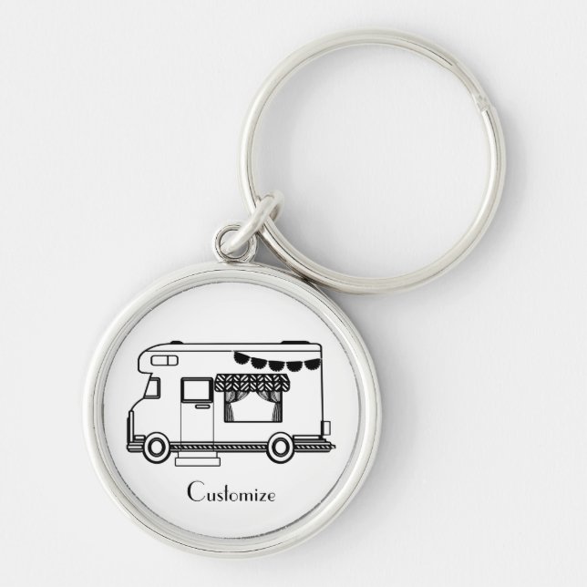 Porte-clés Caravane de camping RV Thunder_Cove (Devant)