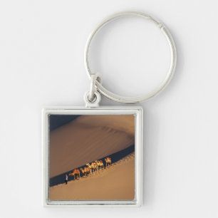 Porte-clés Caravane de chameaux dans le désert, Dunhuang, Gan