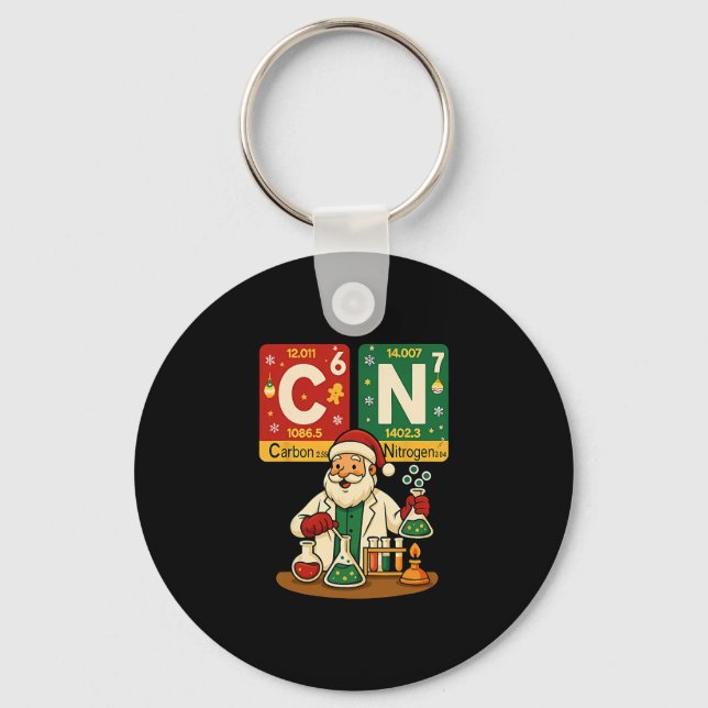 Porte-clés Carbone Azote 67 Mème Professeur Science Tableau P (Recto)