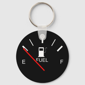 PORTE-CLÉS CARBURANT VIDE VOYAGE EN ROUGE BLANC NOIR COMPLET