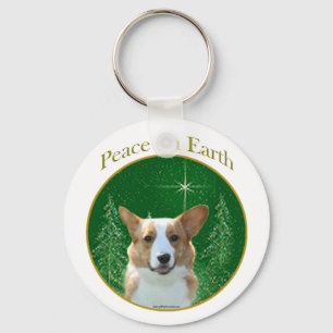 Porte-clés Cardigan Welsh Corgi Peace