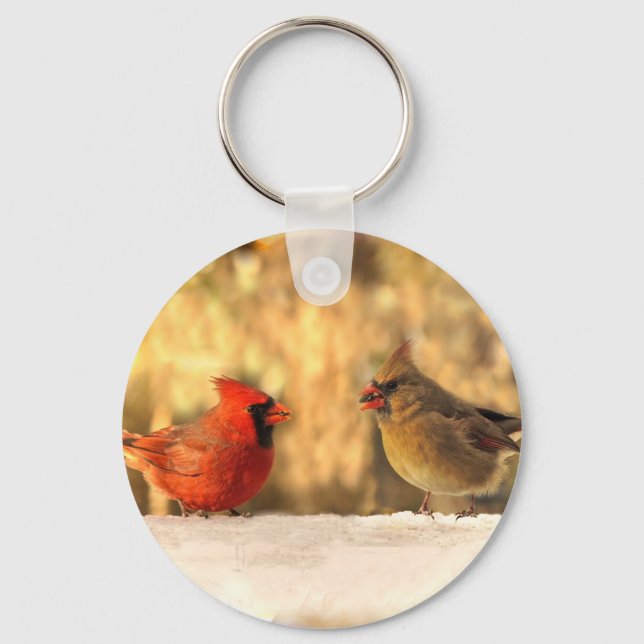 Porte-clés Cardinaux en Porte - clé d'automne (Recto)