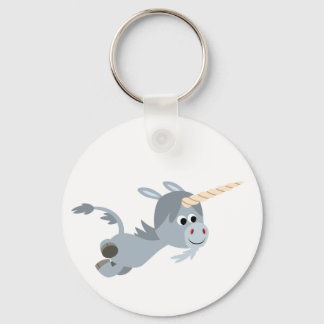 Porte-clés Caricature Cute Unicorn Dans Un Porte - clé Vite