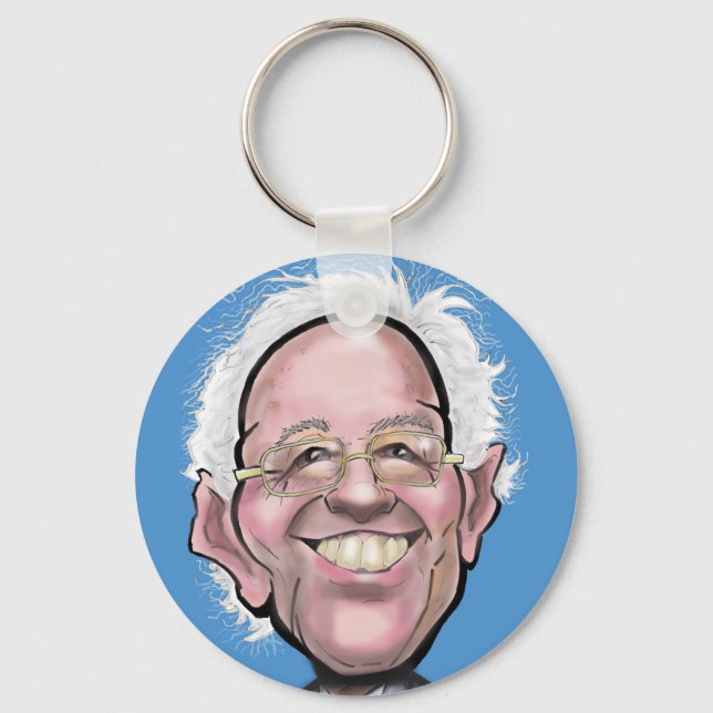 Porte-clés Caricature de Bernie Sanders (Recto)