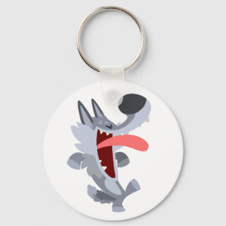 Porte-clés Caricature de danse mignonne Wolf Porte - clé