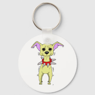 Porte-clés Caricature de Nervous Chihuahua