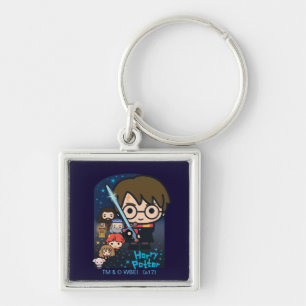 Porte-clés Caricature Harry Potter Chambre des secrets Graphi